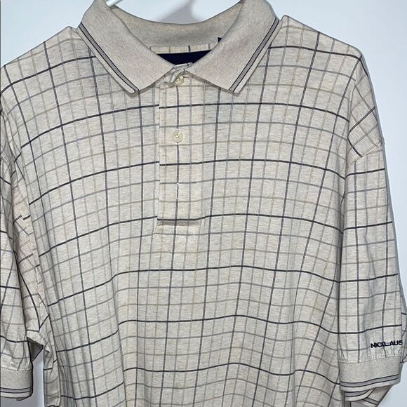 Tan Polo Shirt with Classic Collar and Ribbed Cuffs - Picture 2 of 9